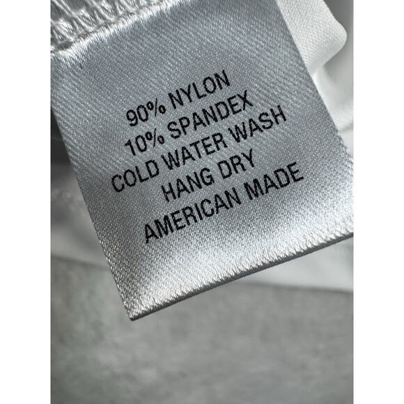 Sailor Sailor Sleeveless White 1/4 Zip Pink Orange Stripe Trim UPF 50+ NWT Sz SM - Picture 4 of 12